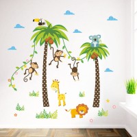 Animals Tree Monkey Removable Wall Decal Stickers Kids Baby Nursery Room Decor   192447389872
